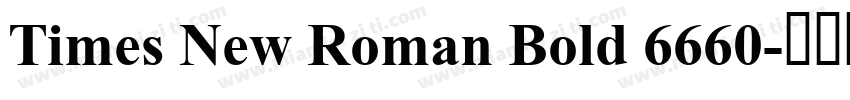 Times New Roman Bold 6660字体转换